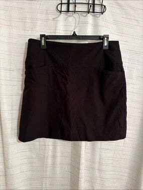 Women's Black Skort with Front Pockets